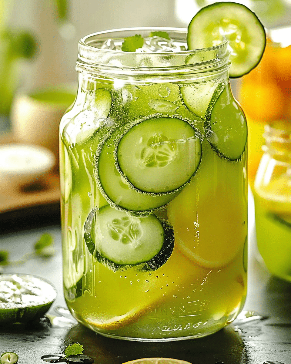 Refreshing Cucumber Breeze Agua Fresca