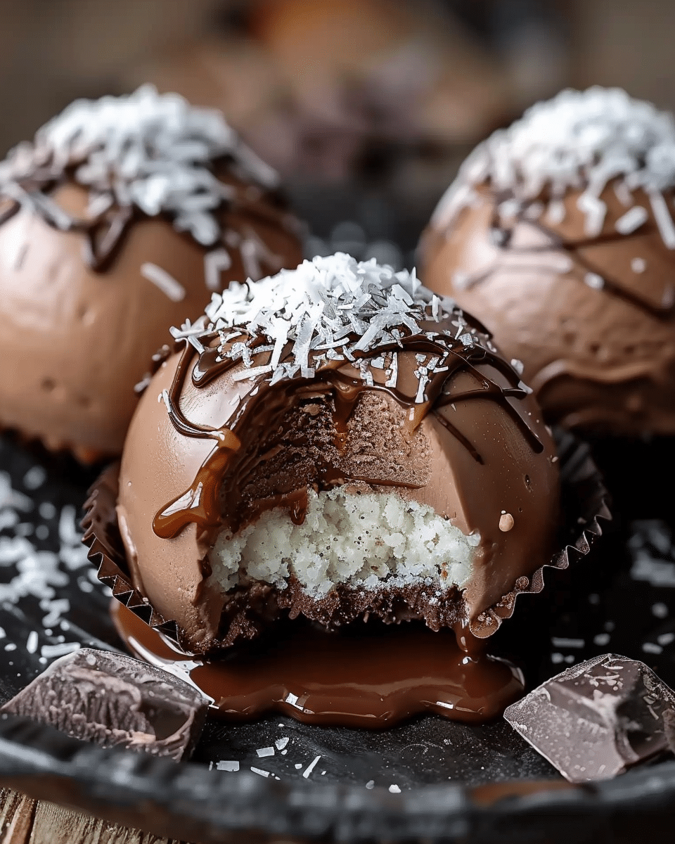 Salted Caramel Chocolate Mousse Domes