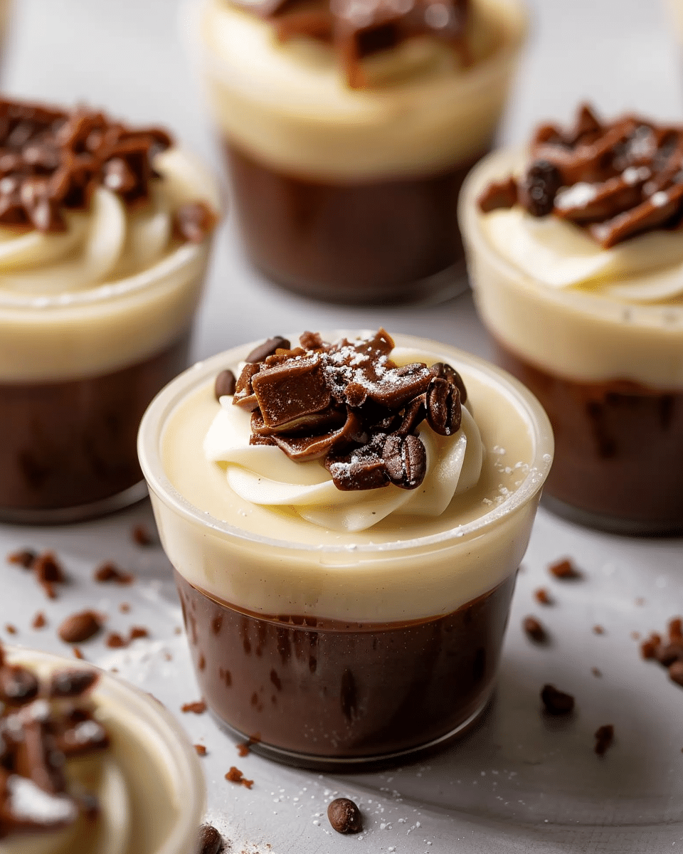 Salted Caramel Coffee Mousse Cups