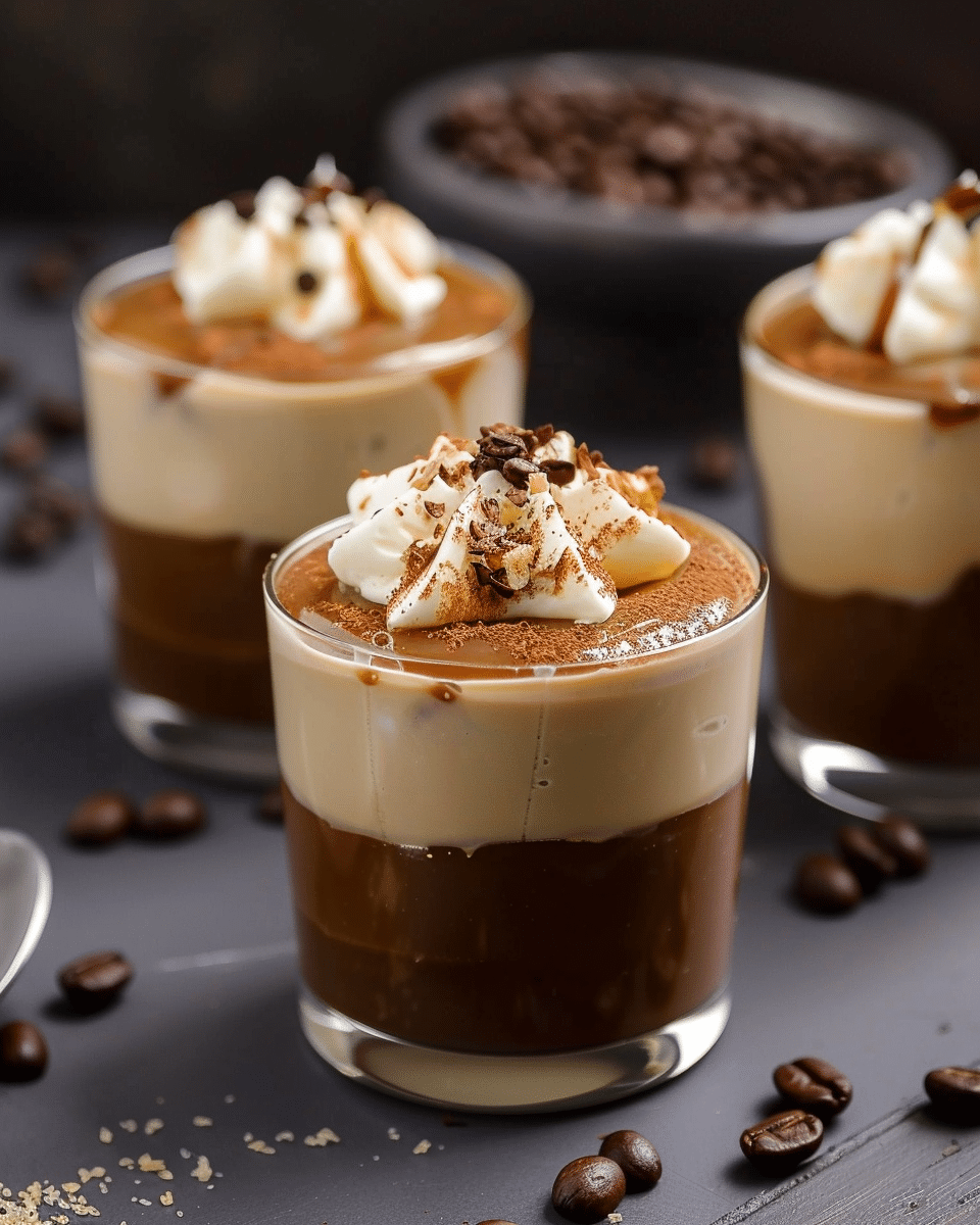 Salted Caramel Coffee Mousse Cups
