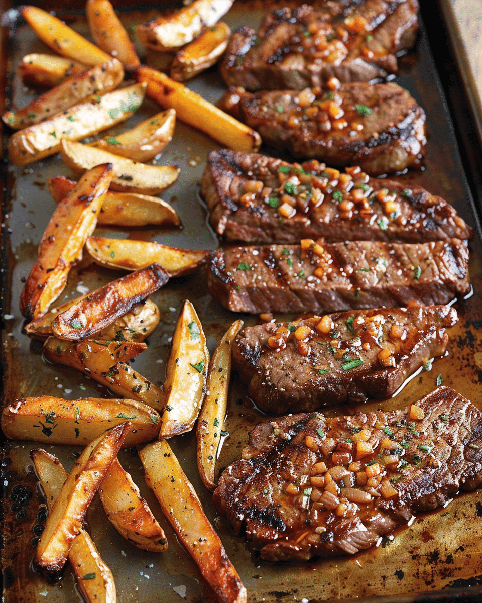 Sheet Pan Steak and Fries