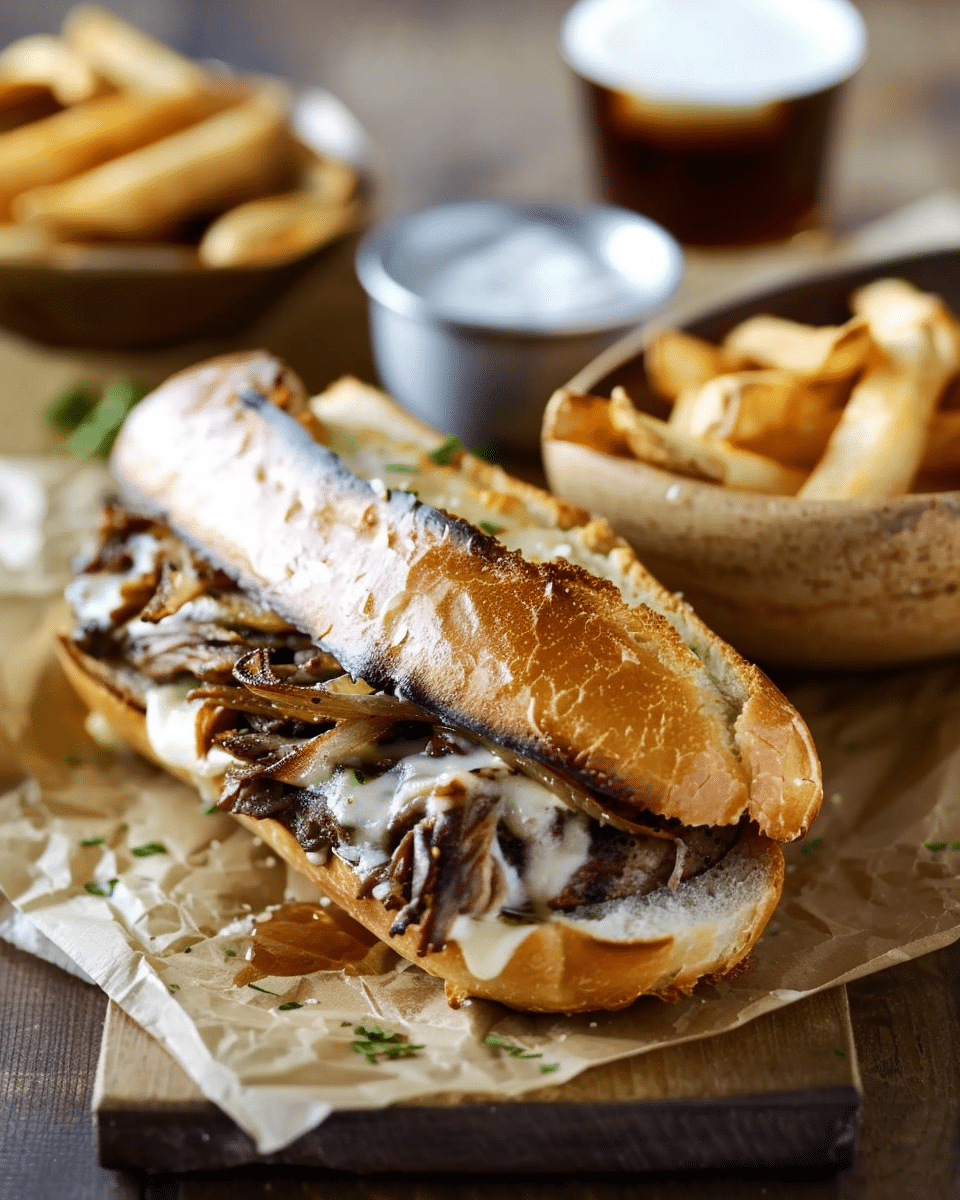 Slow Cooker French Dip Sandwich