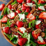 Spinach Strawberry Salad with Pecans