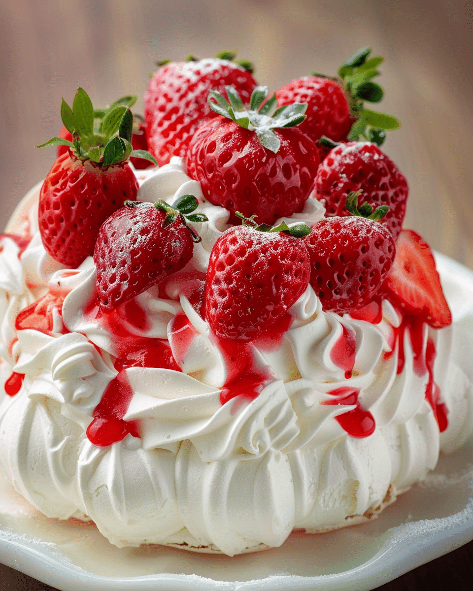 Strawberry Pavlova