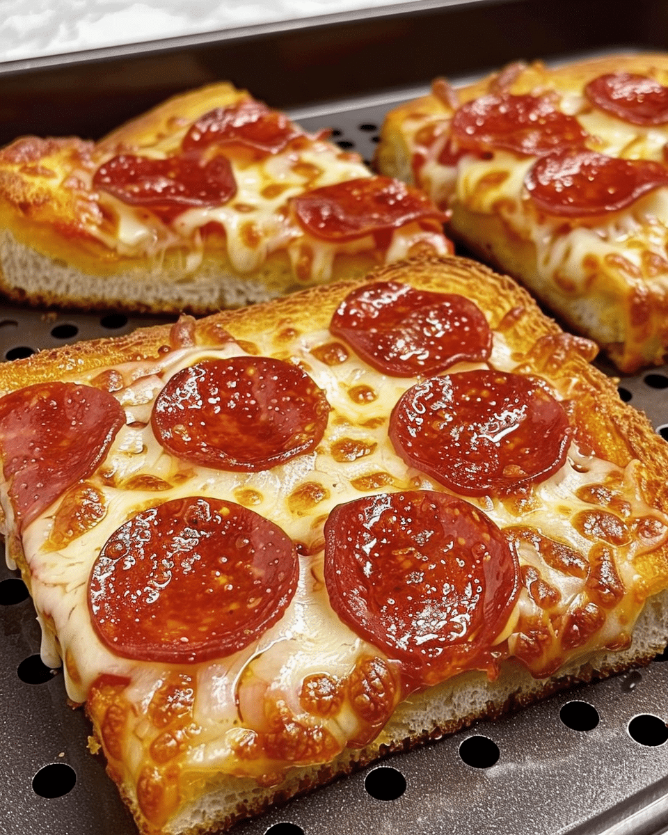 Texas Toast Air Fryer Pizza