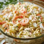 The BEST Seafood Pasta Salad