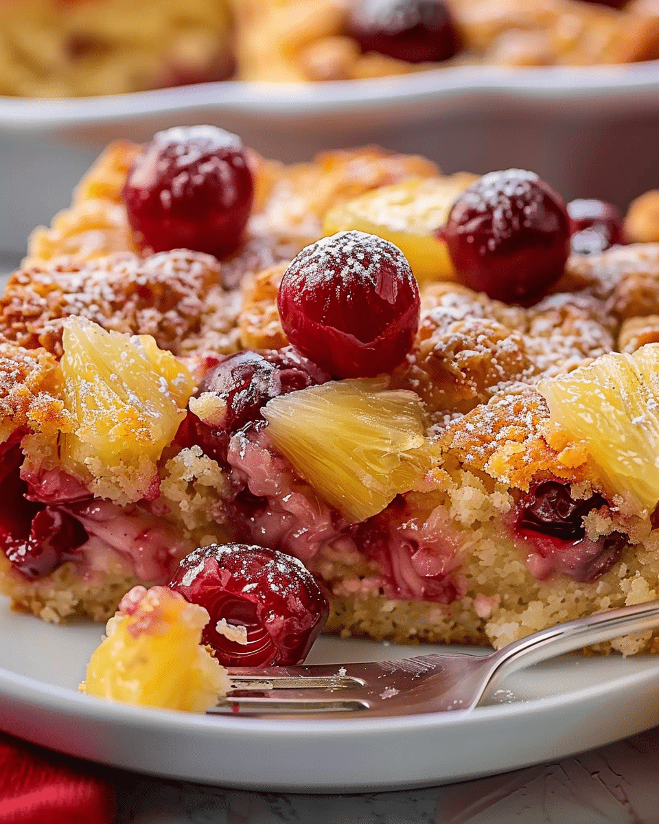 Cherry Pineapple Dump Cake