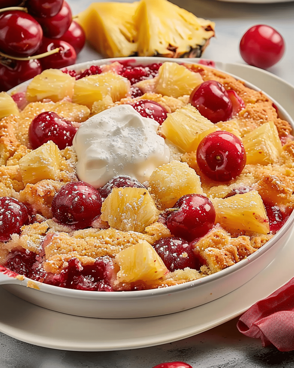 Cherry Pineapple Dump Cake