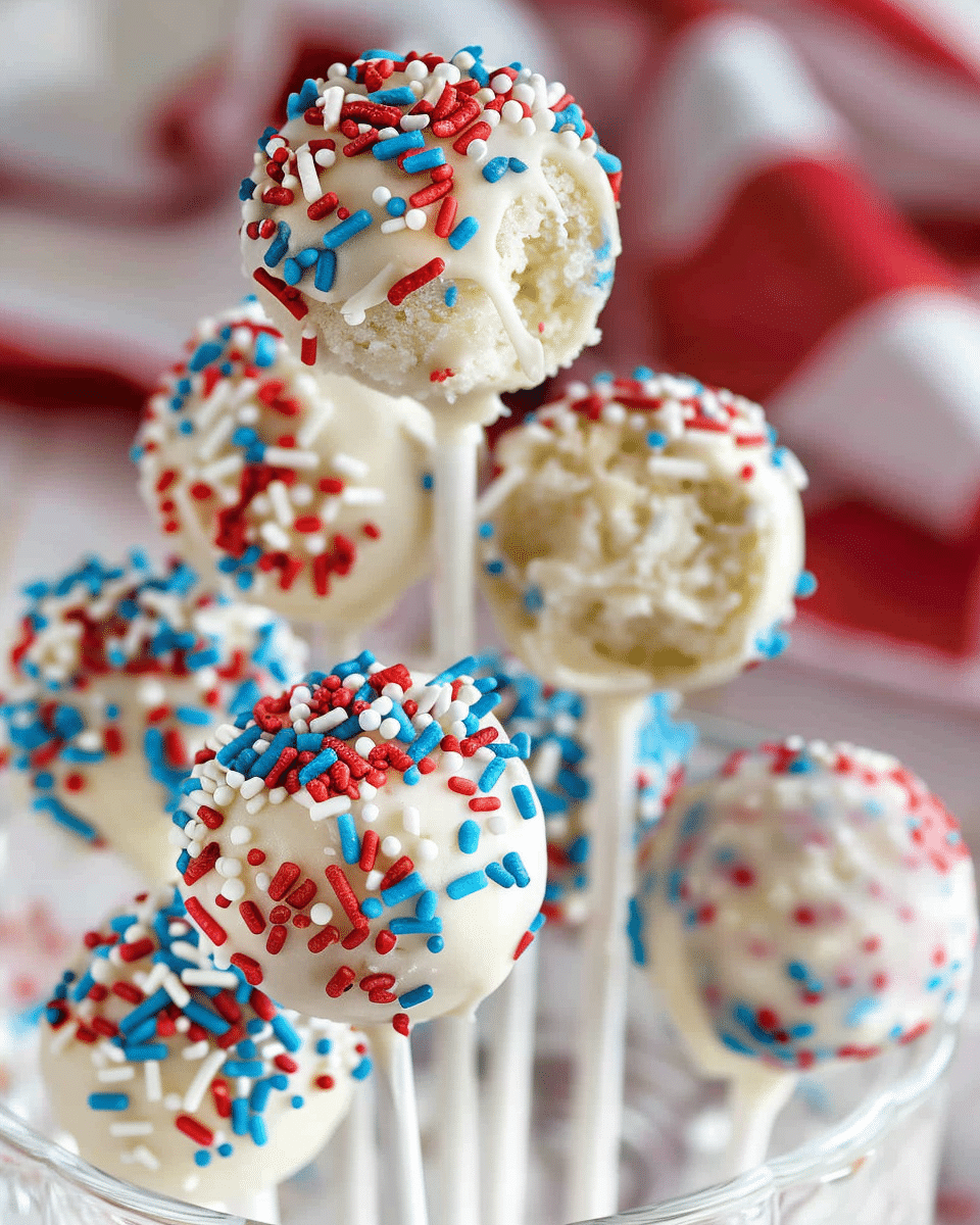 4th of July Cake Pops Recipe