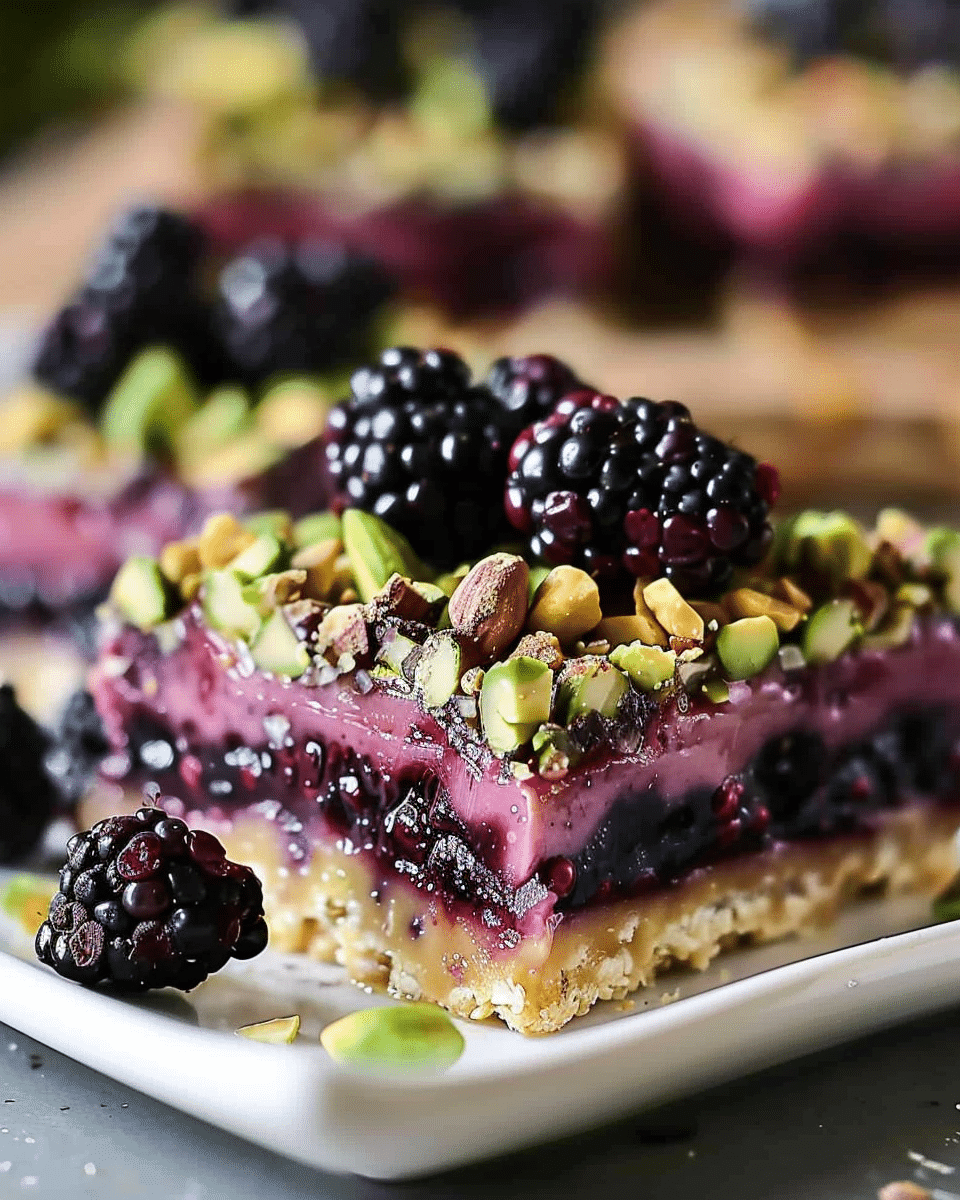 Blackberry Pistachio Dream Bars: An Incredible Ultimate Recipe