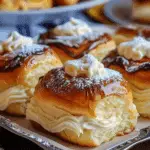 Boston Cream Pie Stuffed Hawaiian Rolls