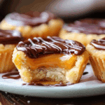 Caramel-Drizzled Shortbread Cookie Cups