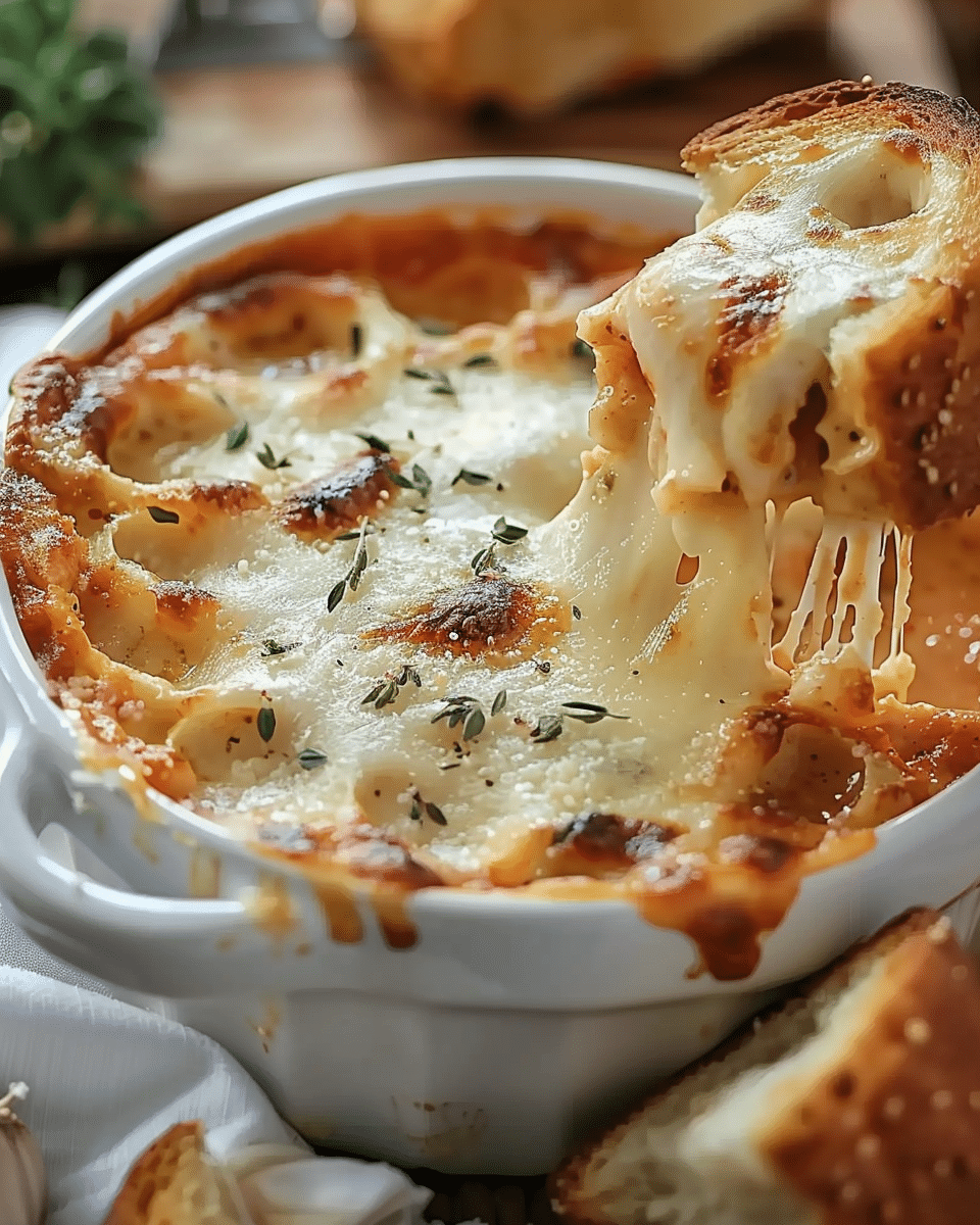 Cheesy Garlic Bread Lasagna Soup