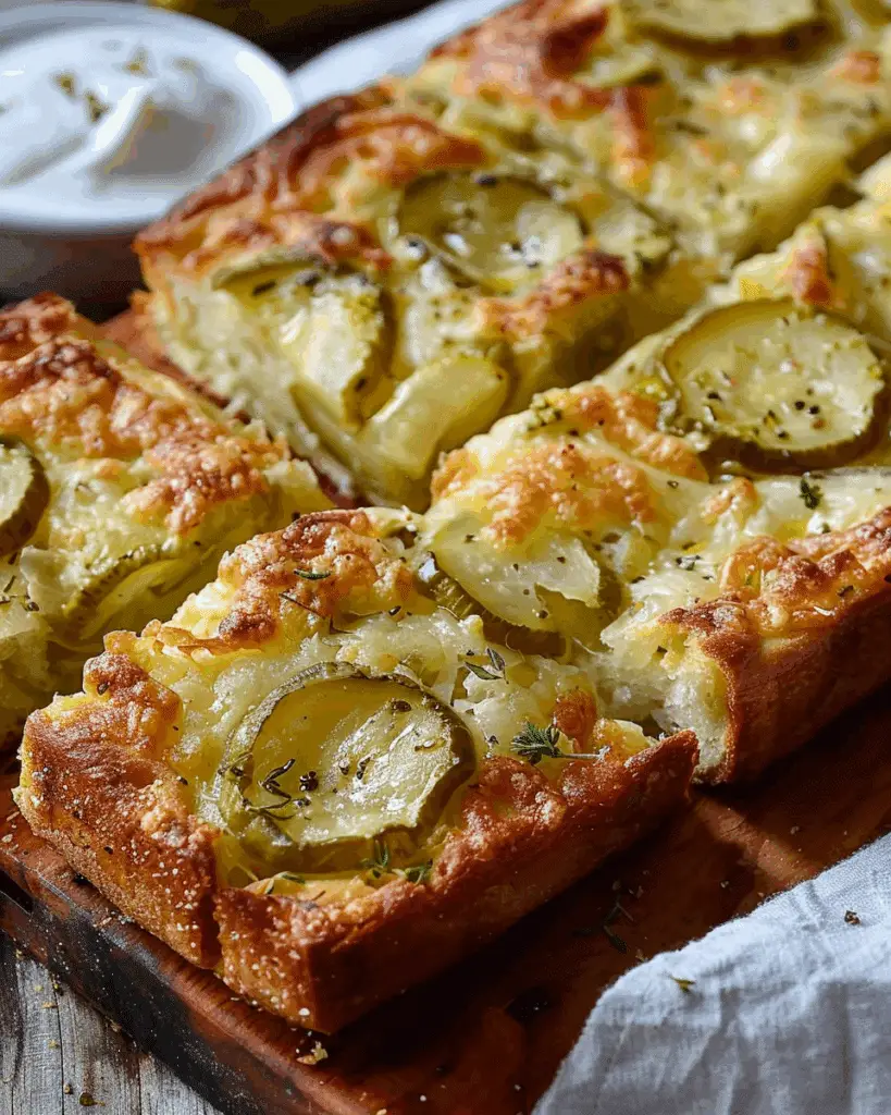 Cheesy Pickle Bread | ChocolateCoveredAmy