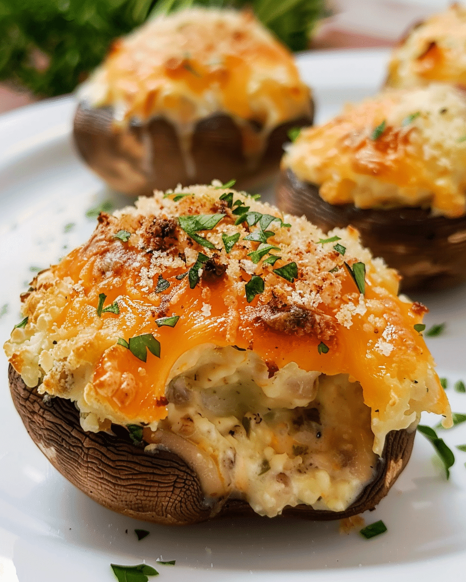 Cheesy Stuffed Mushrooms Recipe