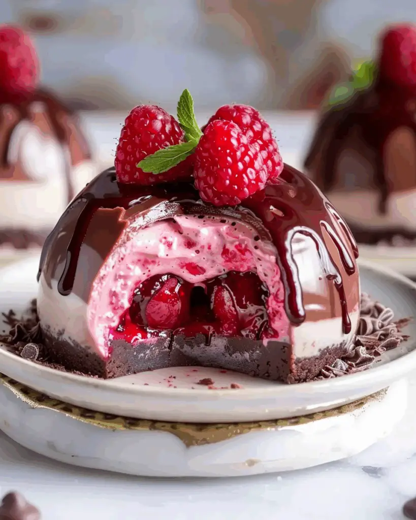 Chocolate Raspberry Cheesecake Domes: A Luxurious Dessert Experience ...