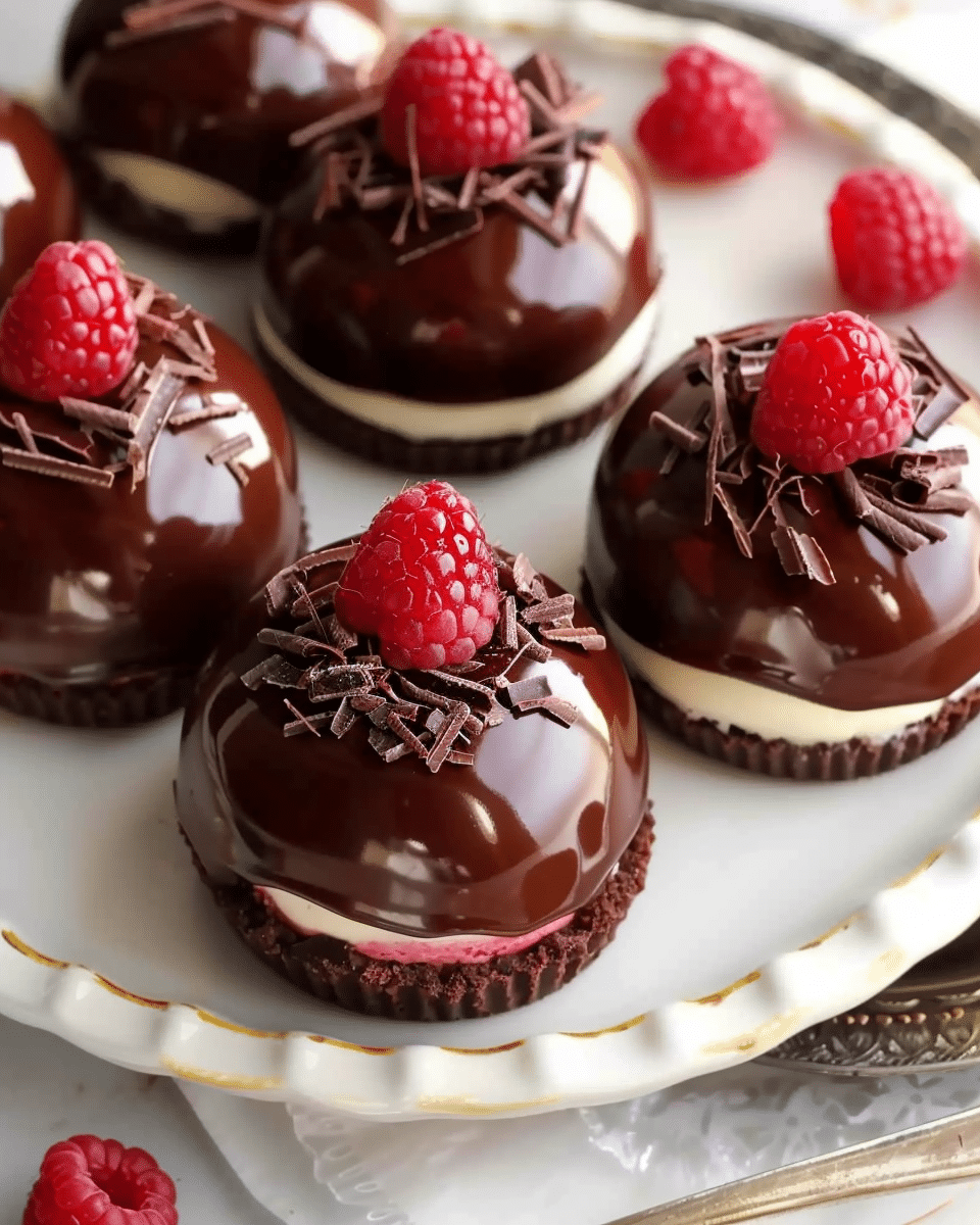 Chocolate Raspberry Cheesecake Domes: A Luxurious Dessert Experience