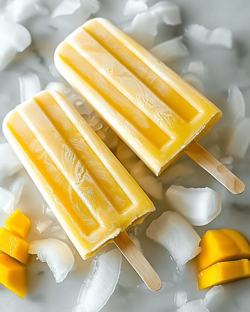 Coconut Mango Popsicles: A Refreshing Tropical Treat