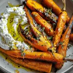 Delicious Roasted Carrots with Whipped Ricotta and Spicy Honey