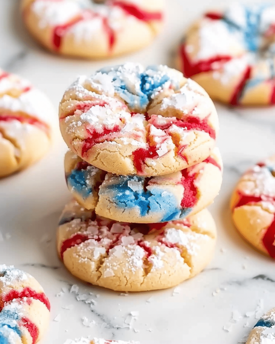 Firework Crinkle Cookies