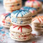 Firework Painted Macarons