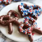 Fourth of July Chocolate-Dipped Pretzels