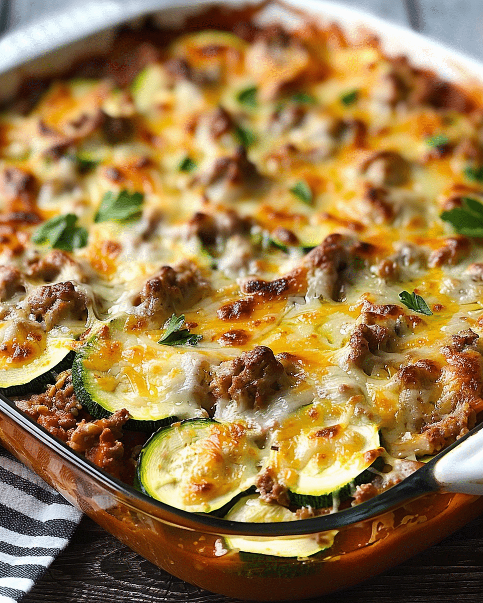 Ground Beef Zucchini Casserole