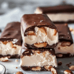 Homemade Snickers Ice Cream Bars