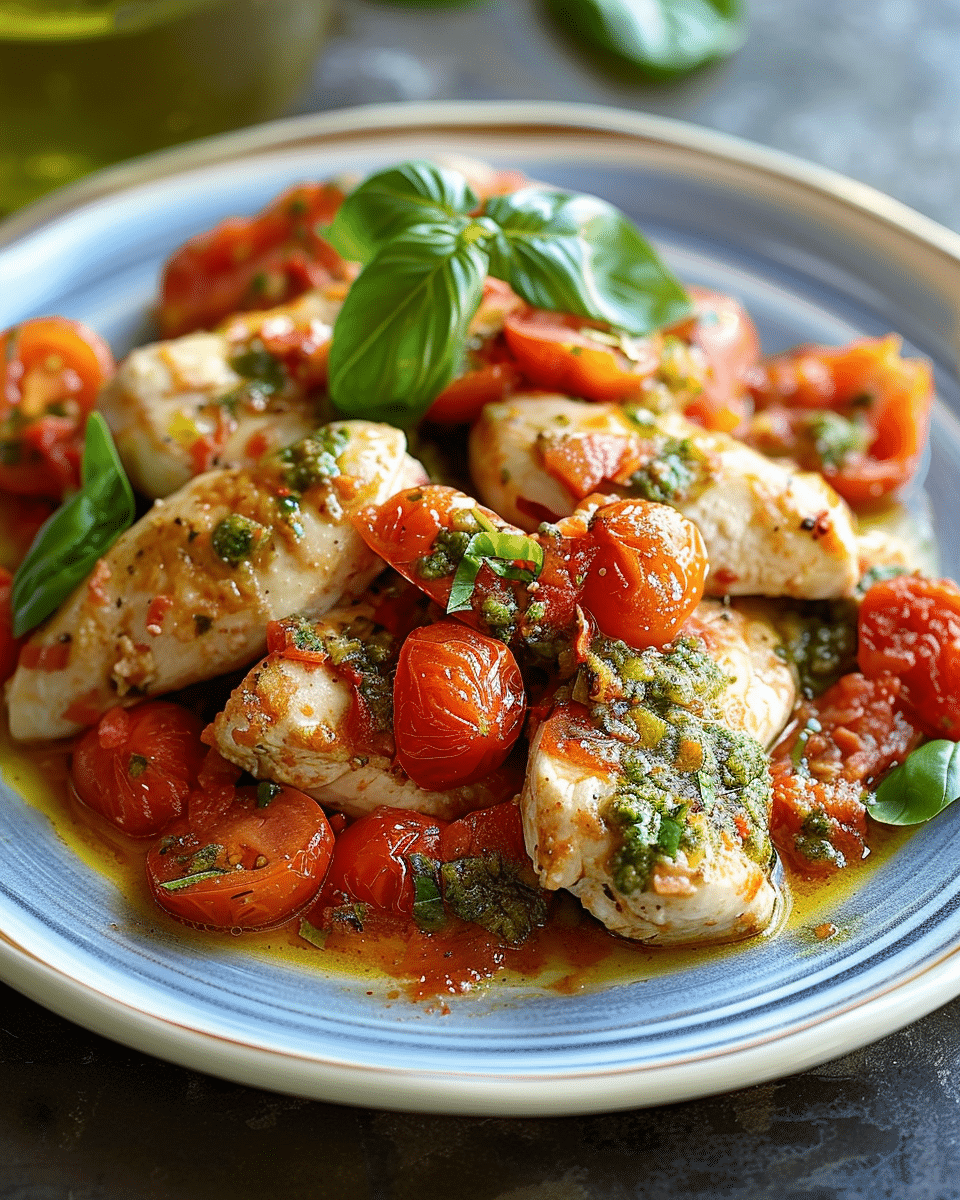 Italian Chicken with Basil Pesto & Grape Tomatoes: An Incredible Ultimate Recipe