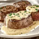 Juicy Steak with Creamy Garlic Sauce