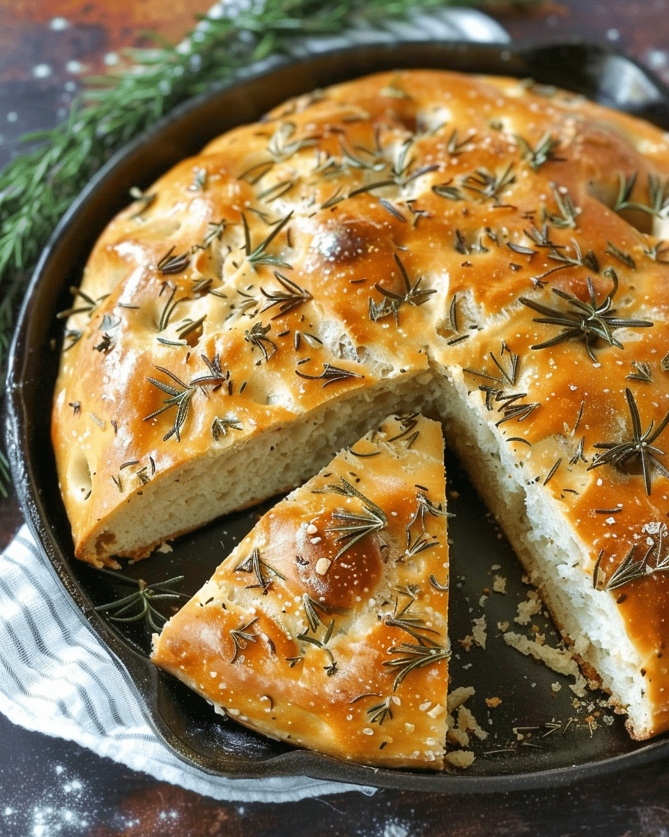 No Knead Rosemary Bread