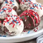 Patriotic Chocolate No-Bake Balls Recipe