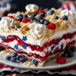 Patriotic Lasagna Dessert Recipe