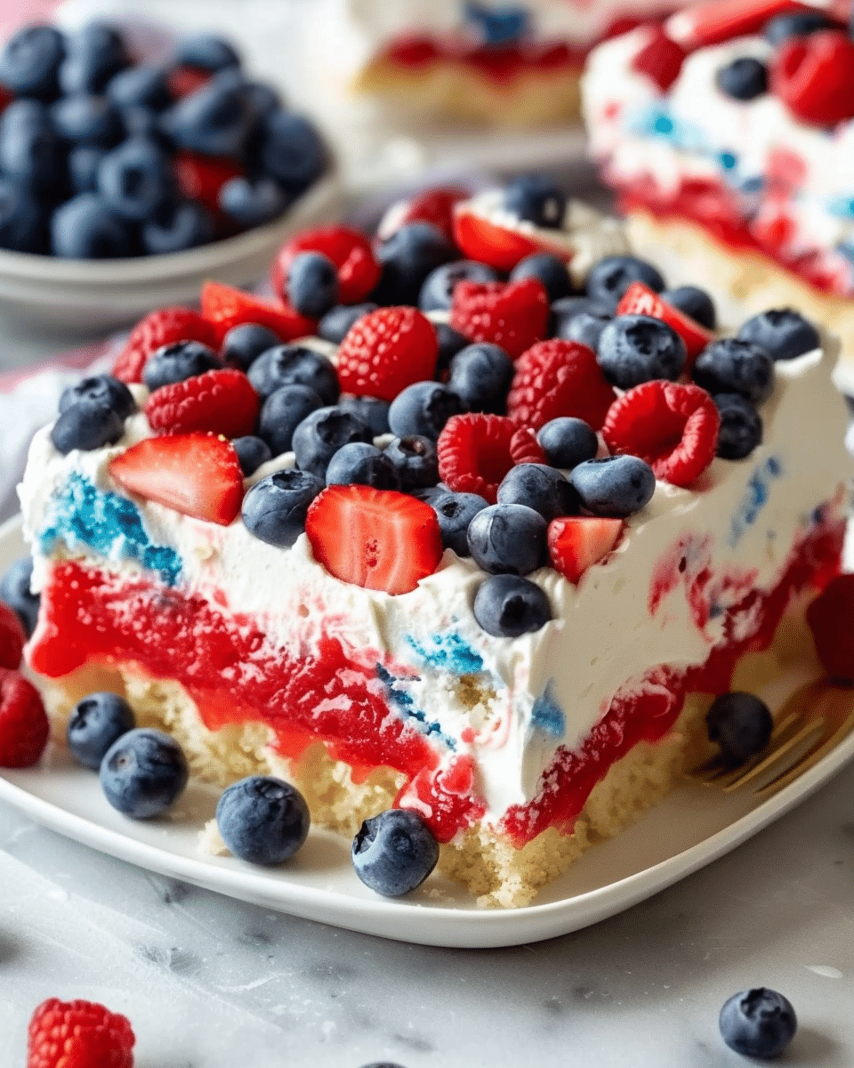 Patriotic Poke Cake Recipe