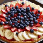 Patriotic Red, White and Blue Fruit Pizza Recipe