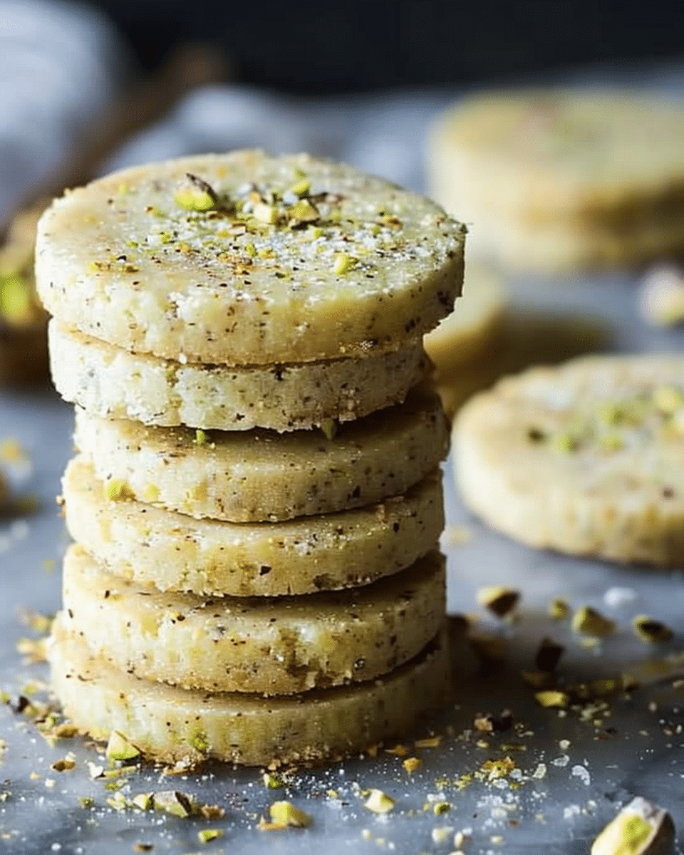 Pistachio Shortbread Cookies