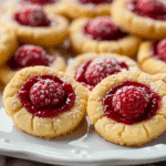Raspberry Cheesecake Thumbprint Cookies