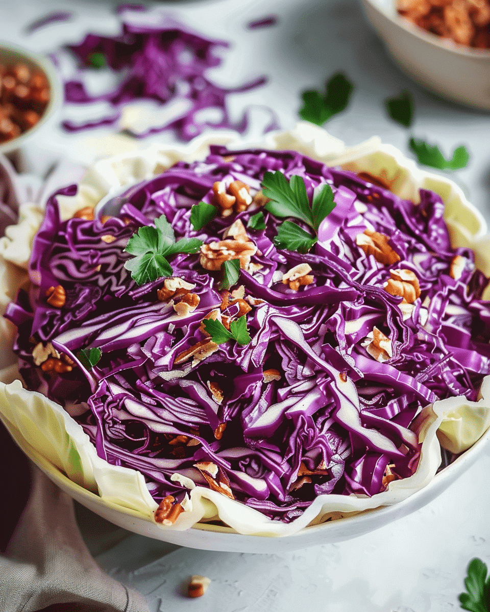 Red Cabbage Coleslaw