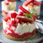 Rhubarb Cheesecake Creams