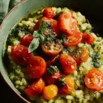 Roast Cherry Tomato and Thyme Risotto with Basil Pesto: An Incredible Ultimate Recipe