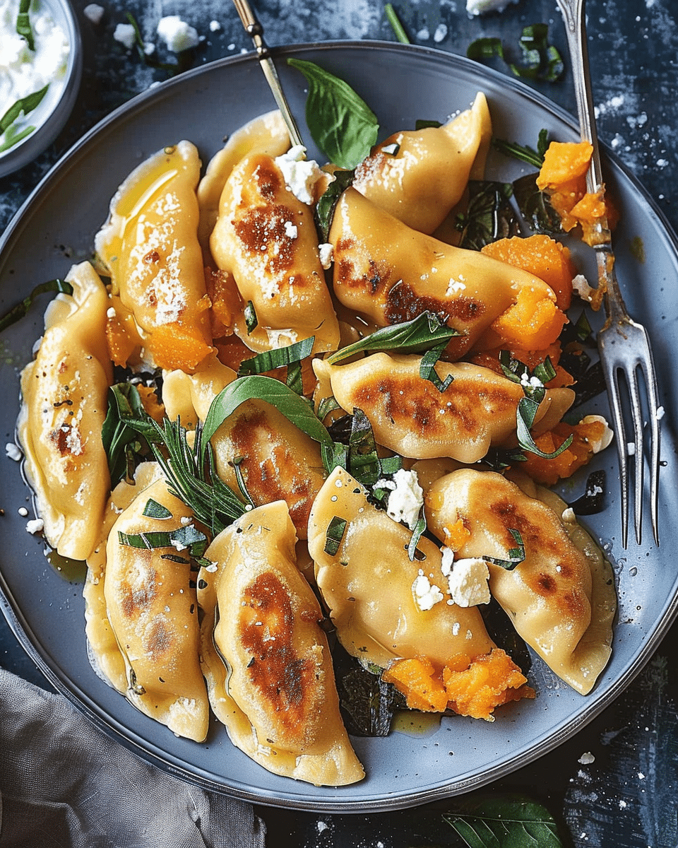 Roasted Butternut Squash Feta Pierogi: An Amazing Ultimate Recipe