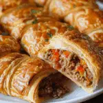 Rotel Ground Beef & Cream Cheese Crescents