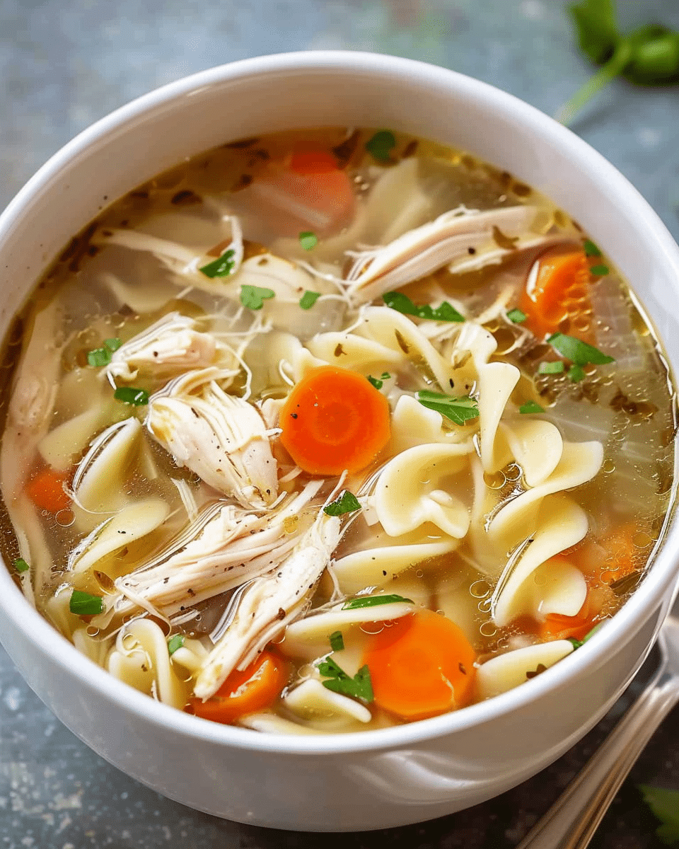 Slow Cooker Chicken Noodle Soup: Hearty and Homemade Comfort