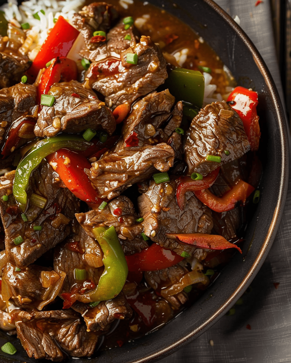 Slow Cooker Pepper Steak Recipe