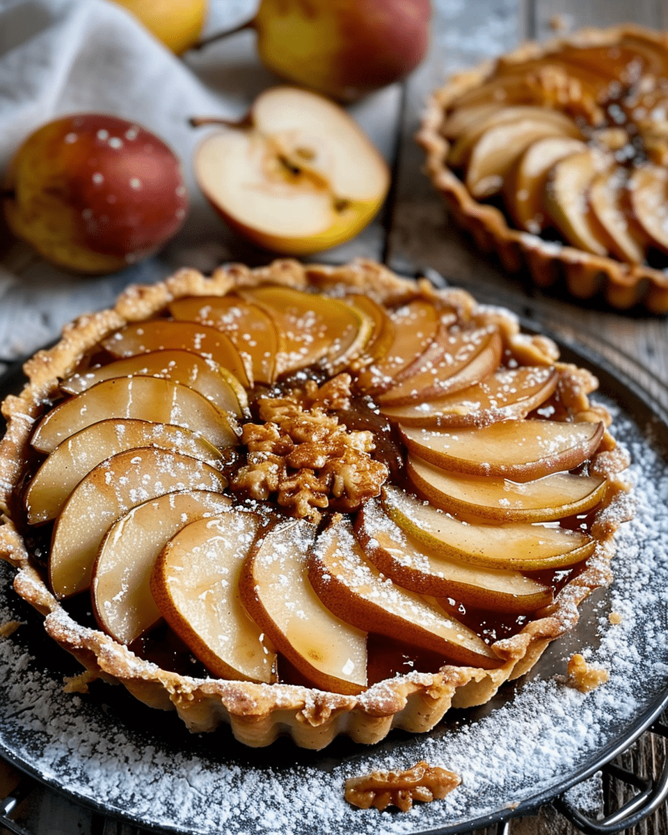 Spiced Pear Fall Treats Tart