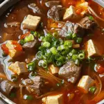 Spicy Beef and Tofu Soup
