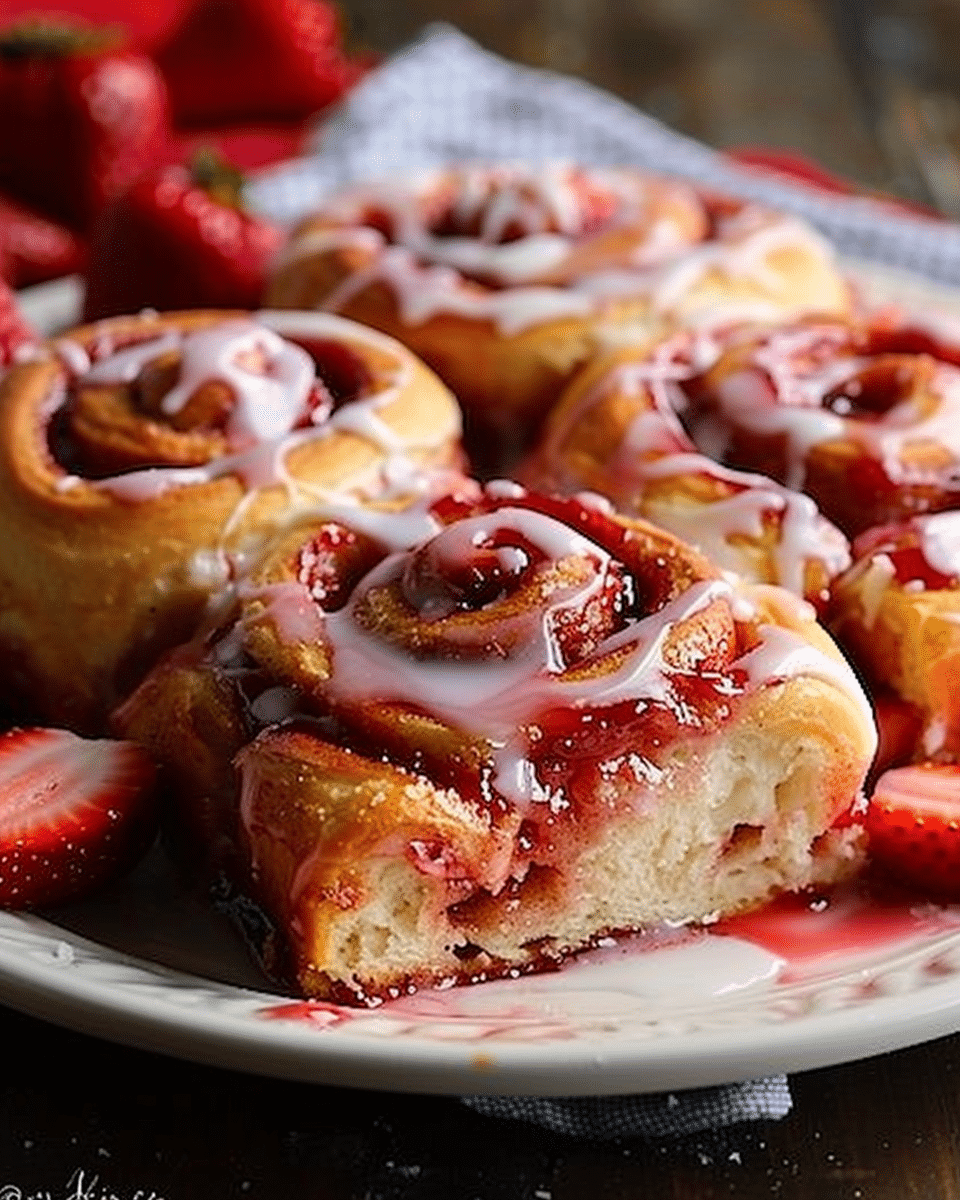 Strawberry Cinnamon Rolls