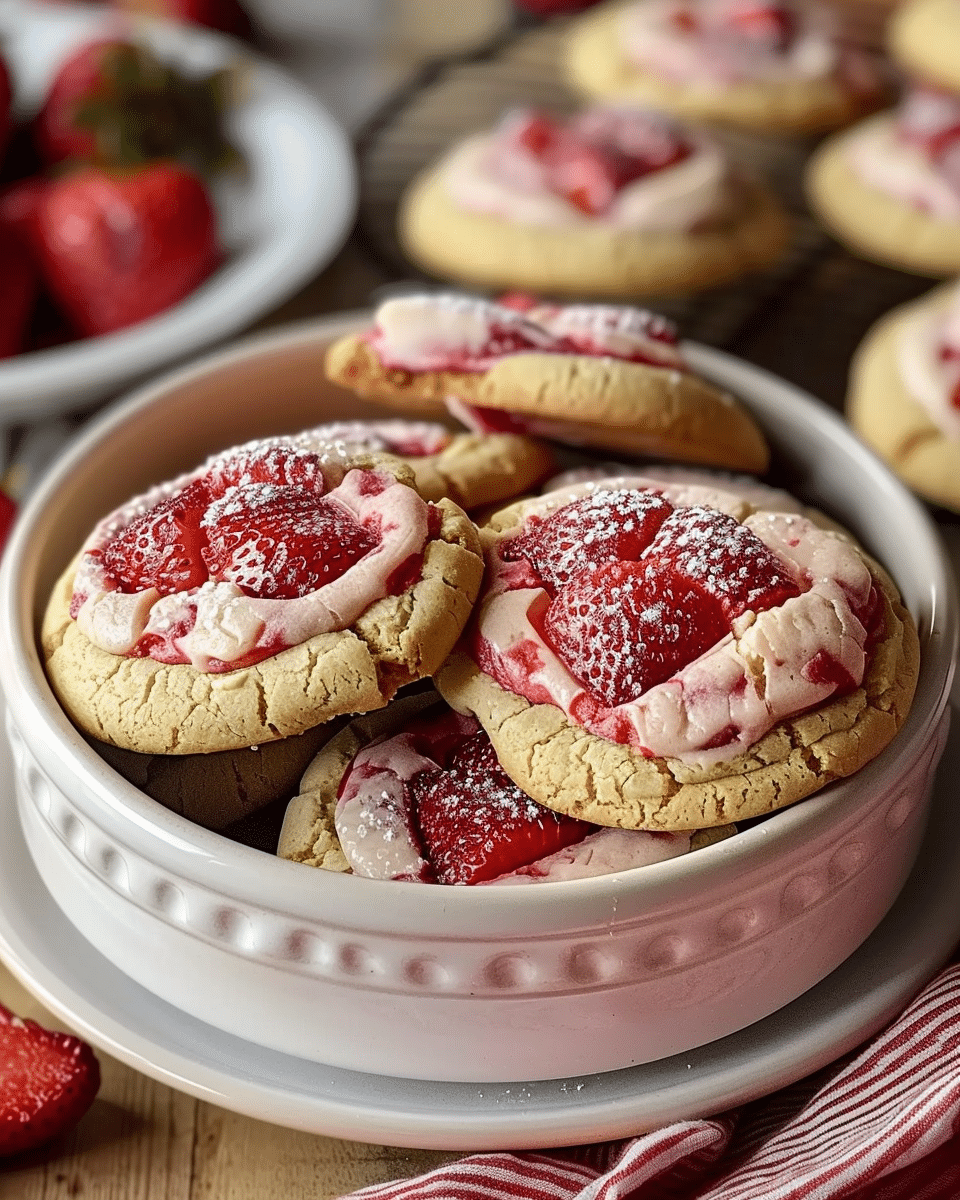 Strawberry Kiss Cookies