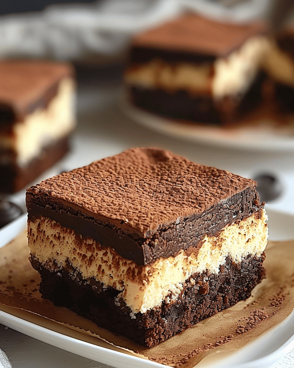 Tiramisu Fudge Brownies