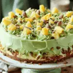 Tropical Pistachio Pineapple Cake for Summer Bliss